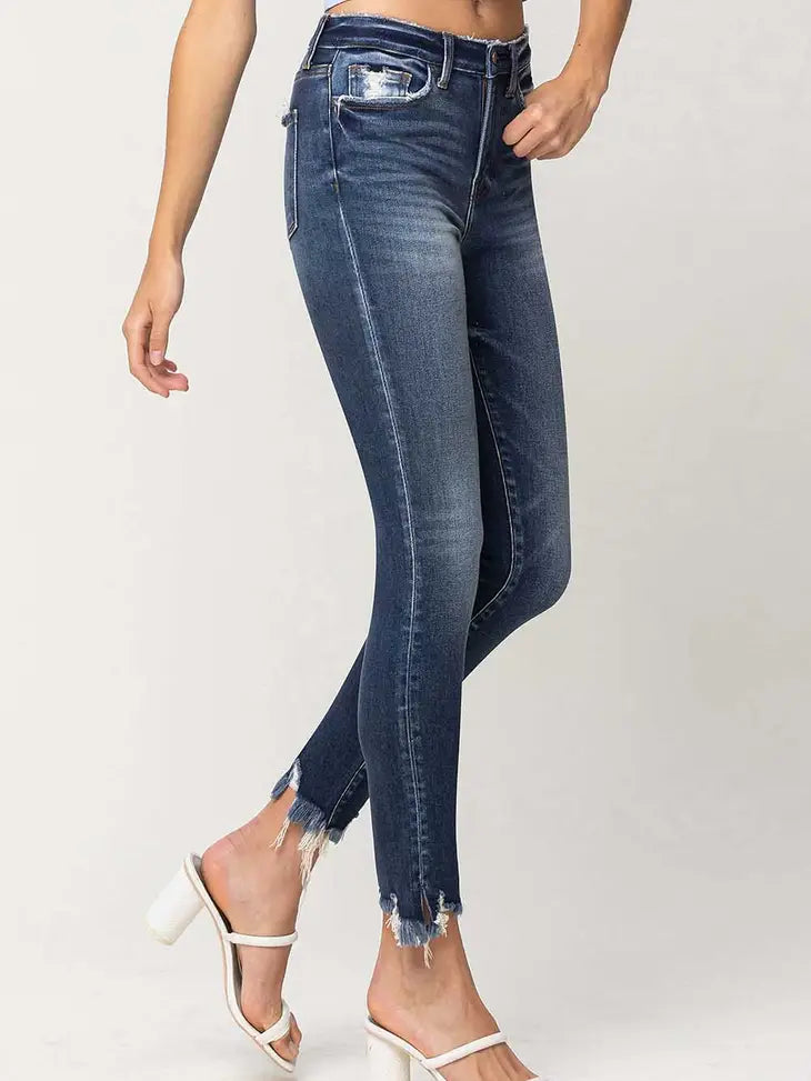 HR Frayed Hem Skinny Jean