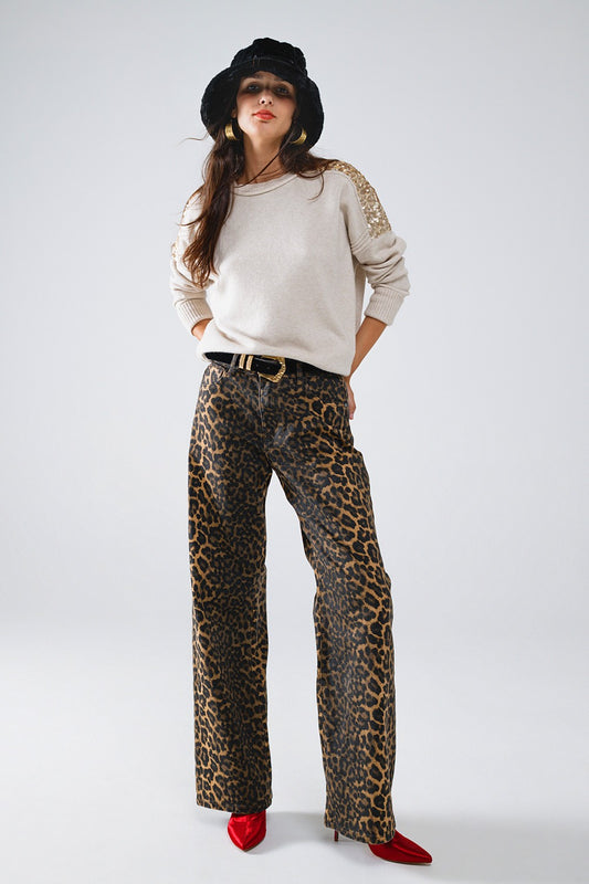 Leopard Print Jean