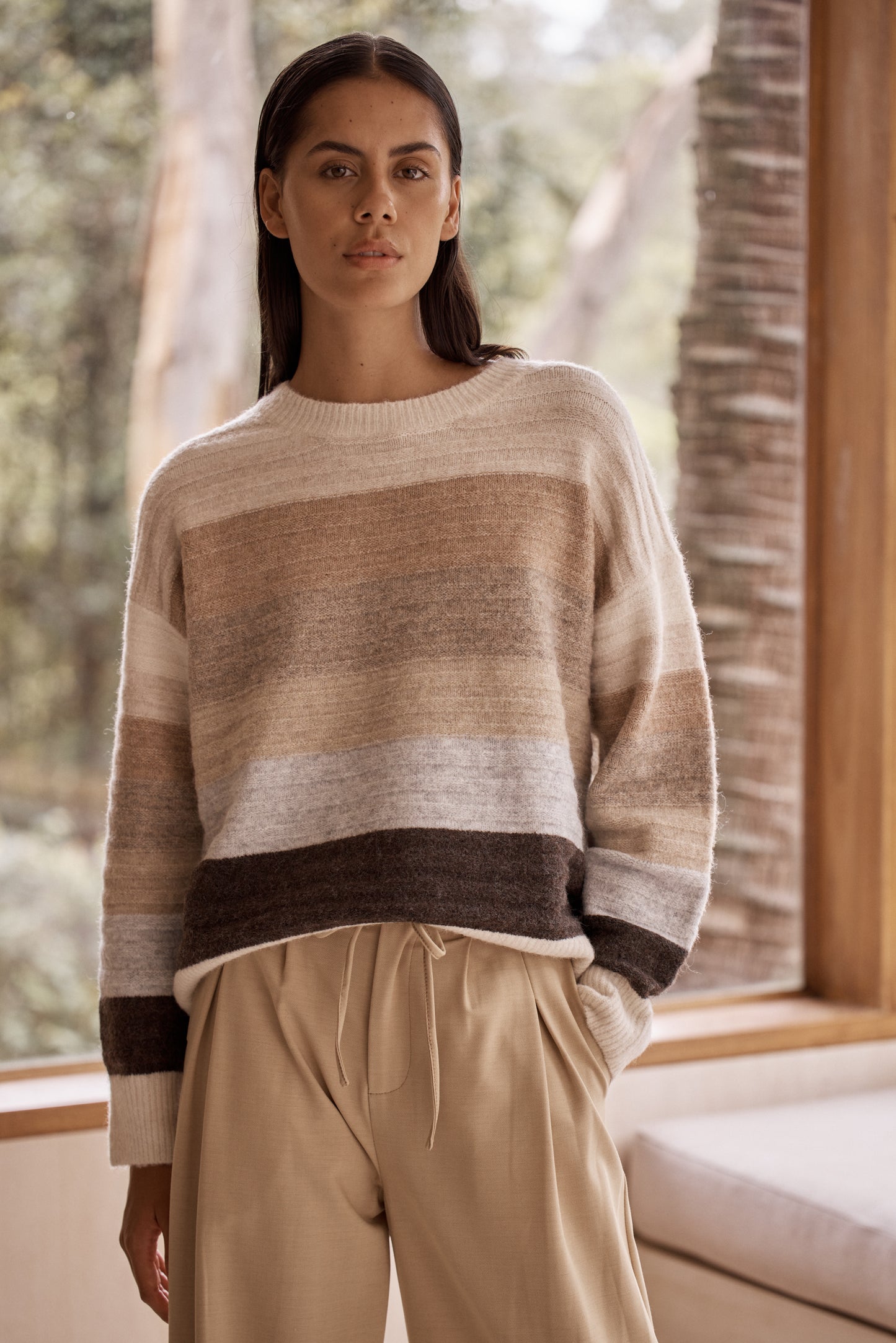 Tonal Stripe Sweater