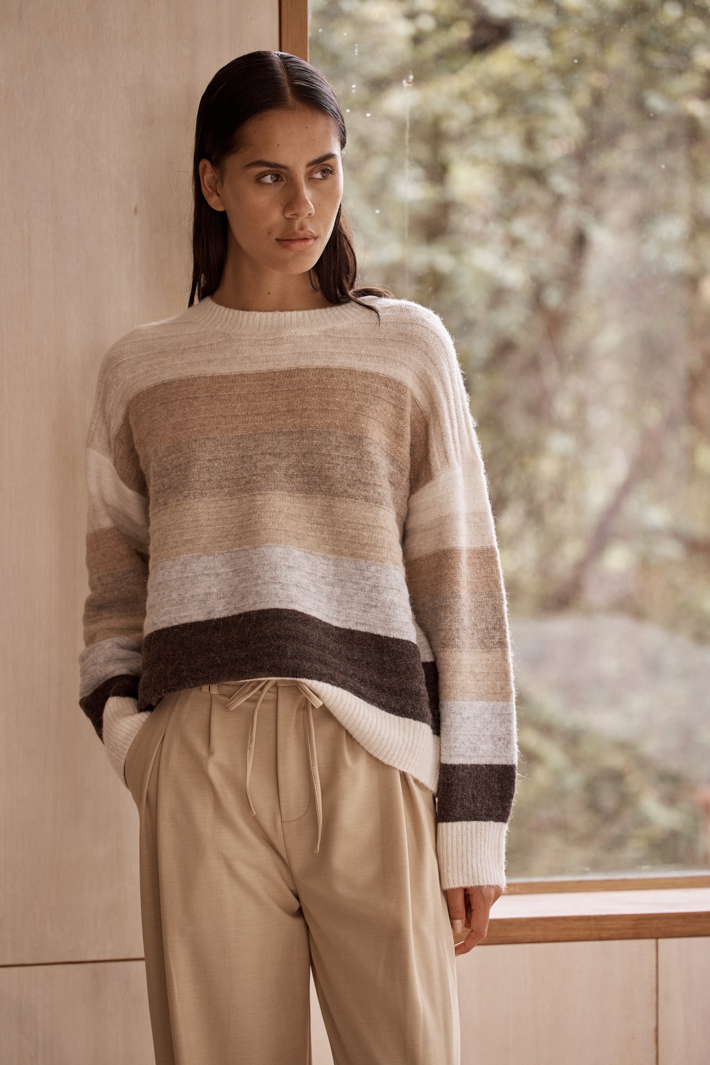 Tonal Stripe Sweater