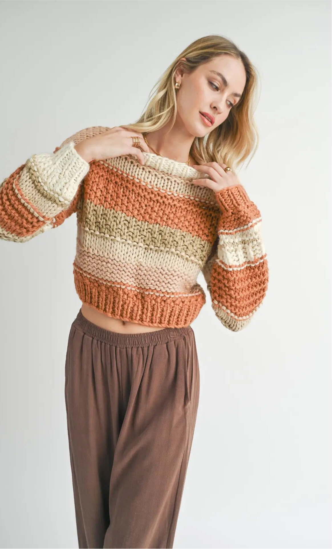 Butter Pecan Chunky Sweater