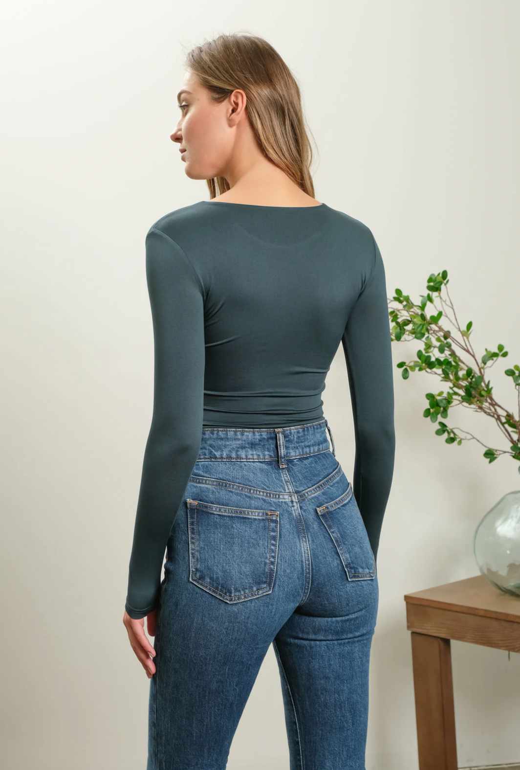 Reenie Round Neck Bodysuit