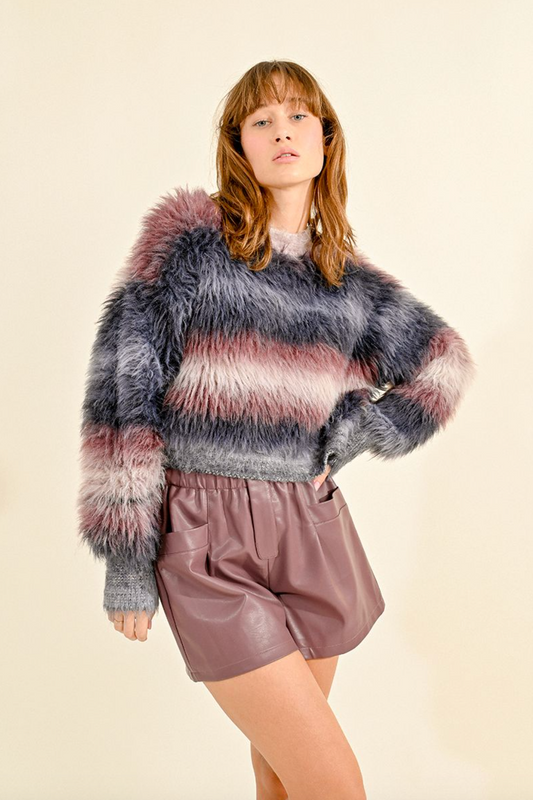 Wildberry Fur Sweater