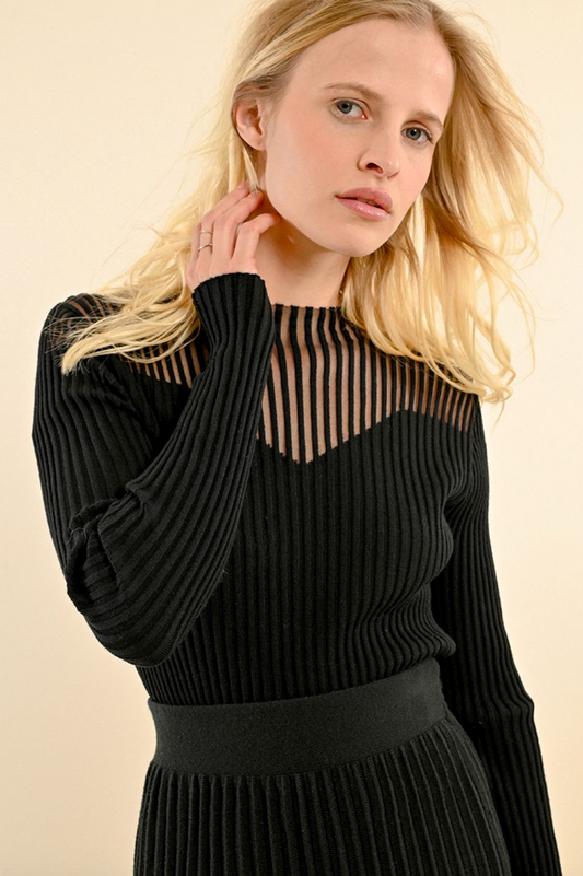 Sweetheart Knit Long Sleeve