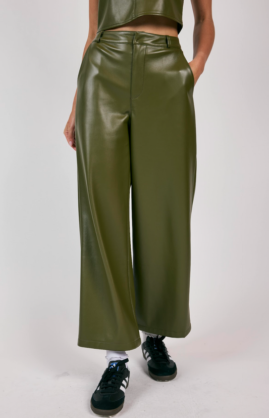 New Era Faux Leather Pants