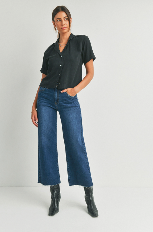 Cynthia Slim Wide Leg Denim