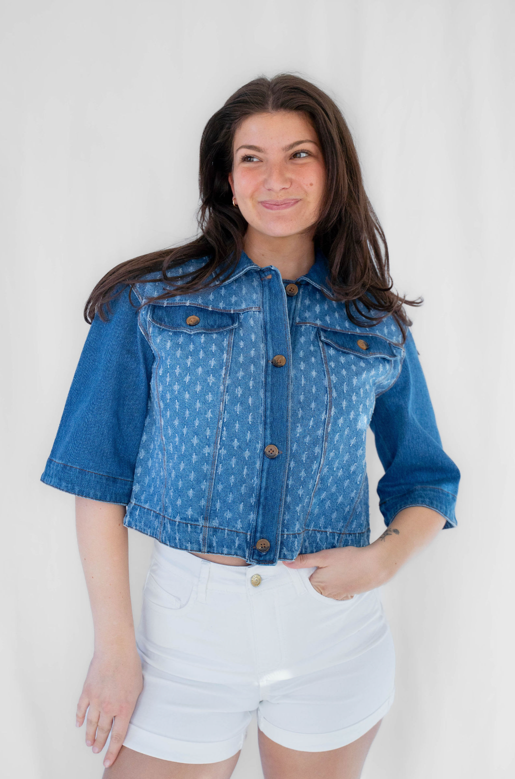 Thea Crop Denim Jacket