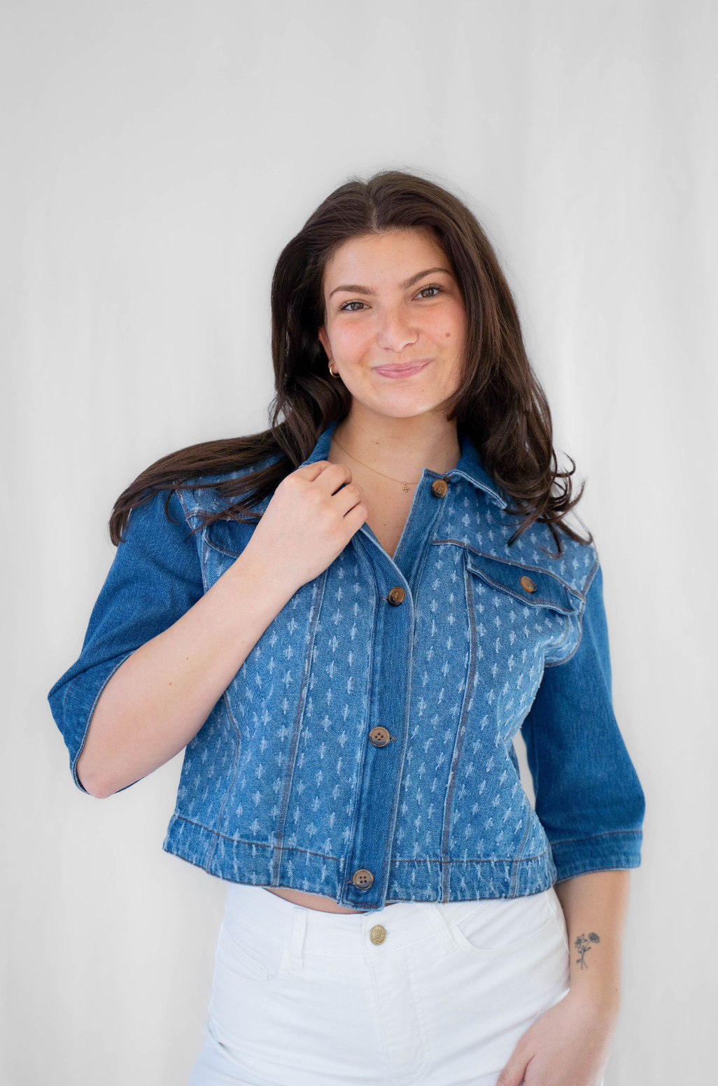 Thea Crop Denim Jacket