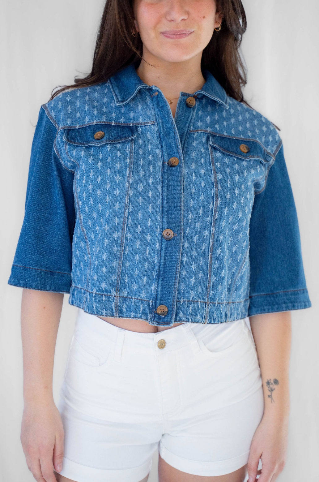 Thea Crop Denim Jacket