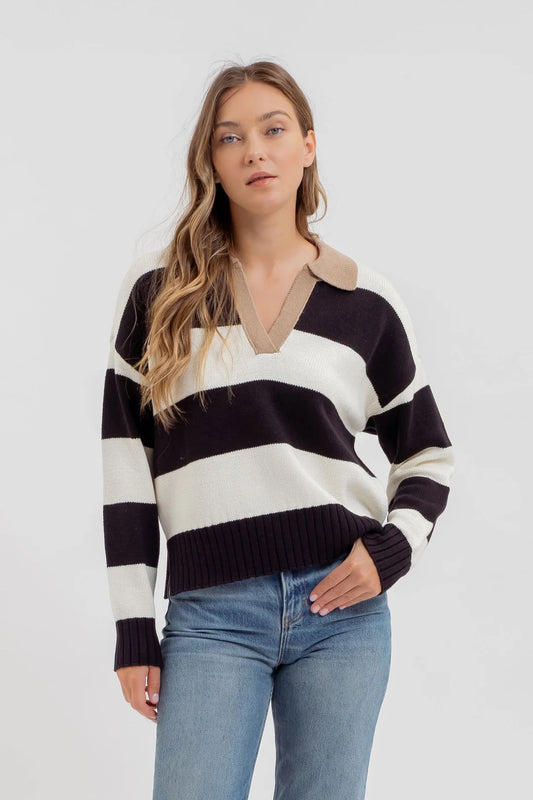 Varsity Knit Sweater