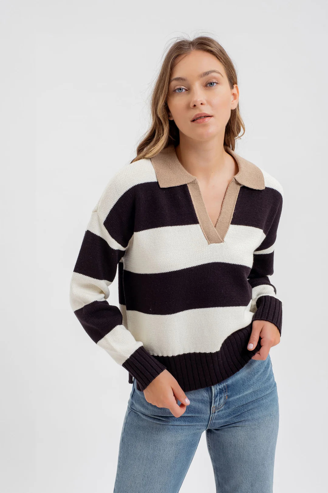 Varsity Knit Sweater