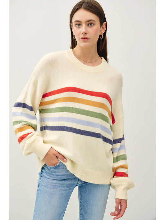 Rainbow Stripe Sweater